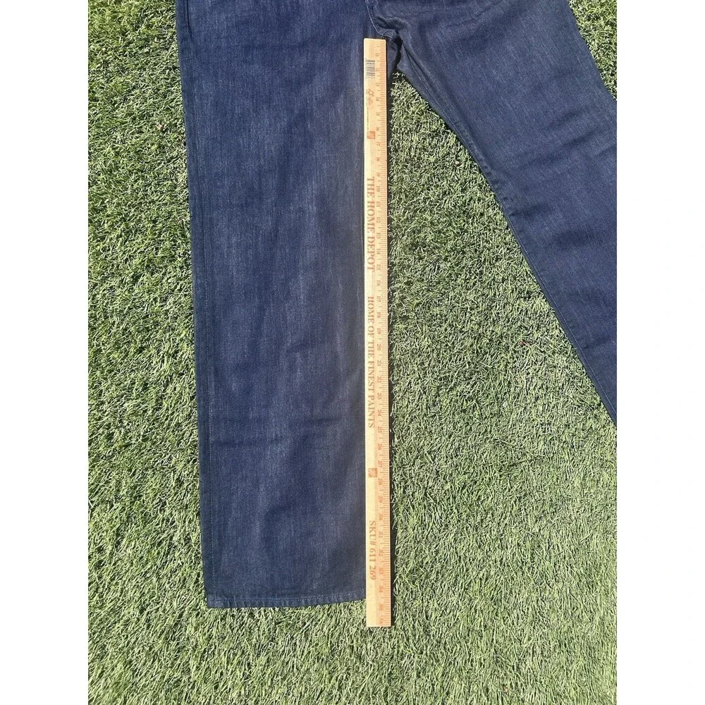 7 For All Mankind Mens Bootcut Jeans 40x34 Dark Indigo Denim NWOT